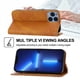 thumbnail image 2 of Funda de piel sintética estilo empresarial para iPhone 14 Pro con tarjetero Lenyard, 2 of 5