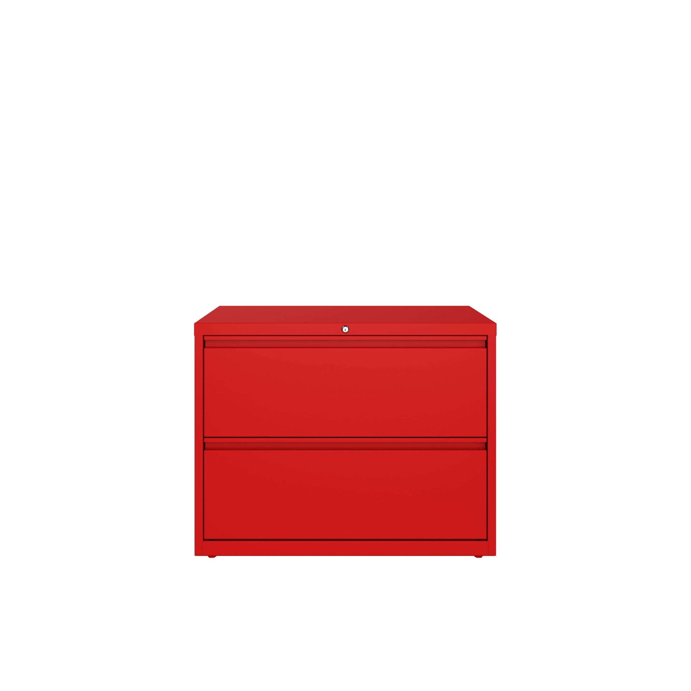 Hirsh 36 Inch Wide 2 Drawer Metal Lateral File Cabinet for Home and Office, Holds Letter, Legal and A4 Hanging Folders, Red