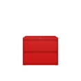 thumbnail image 2 of Hirsh 36 Inch Wide 2 Drawer Metal Lateral File Cabinet for Home and Office, Holds Letter, Legal and A4 Hanging Folders, Red, 2 of 5