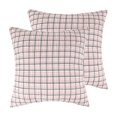 thumbnail image 1 of Levtex Home - Leonora - Juego de dos fundas de almohada acolchadas estilo europeo (66 x 66 cm) - Patrón de cuadrados - Tela de algodón, 1 of 3
