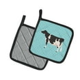 thumbnail image 2 of Caroline's Treasures Holstein Cow Blue Check Pair of Pot Holders, 2 of 3