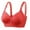 Red, variant on Training Bras Women Plue Size Full Cup No Underwire Cotton Breathable Underwear V-Neck Back-Smoothing Bra Feature Hook and Eye Closure Sport Bra Style Y-171 , Purple S