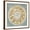 Brown Frame, variant on Art.com Mandala Delight III Yellow Grey Art Print by Danhui Nai, 16" x 16"