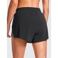 thumbnail image 2 of Shorts CRZ YOGA Running Cintura Alta con Corte en V Negro Talle L, 2 of 5