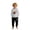 White, variant on Utlike Boys Outfit 2 Piece Set Dinosaur Print Hoodie And Pants Cute Casual Outfit For Kids Playwear Two Piece Tracksuit Durable Clothing Set Size 3Y-4Y