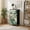 Color-1, variant on 4 Drawer Vertical Storage Dresser Tropical exotic dark golden vintage banana leaves palm with Wood Top Fabric Pull Drawers