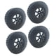 thumbnail image 3 of 4 Piezas de Neumáticos de Goma para Coche RC para Vehículos de Orugas Axiales 1/10 negro Sunnimix Neumáticos de coche RC, 3 of 7