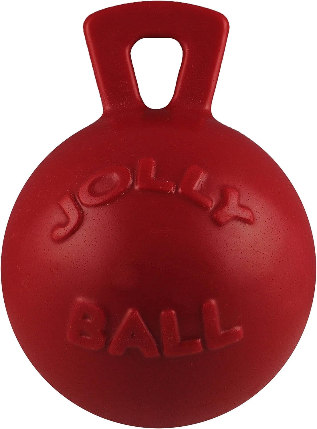 Jolly Pets Mini Tug n Toss Ball Dog Toy, 4", Red
