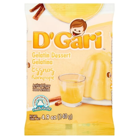 D'Gari Eggnog Gelatin Dessert, 4.9 oz