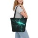 thumbnail image 2 of Balery Green Lightning Flash Bolsa de Hombro con Diseño, Bolsa Grande y Duradera, Bolsa Versátil para Compras, 2 of 6