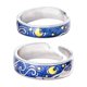 thumbnail image 5 of Anillos,Regalos de joyería de anillos de pareja ajustables abiertos,Alianzas de compromiso de boda Anillos a juego, 5 of 8