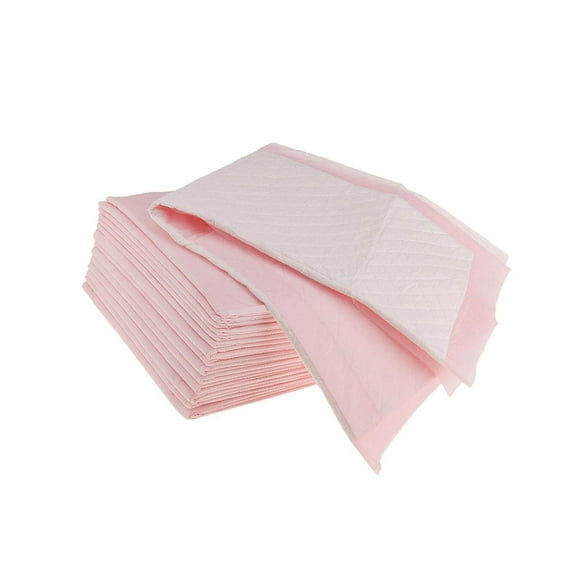 15 Pieces Adult Urinary Incontinence Pads Bedwetting Disposable Bed Underpads 60x60cm Pink