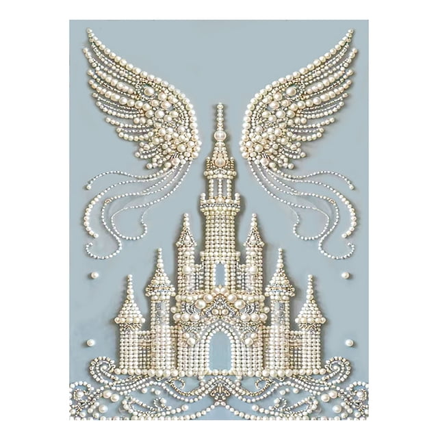 Fwttom Diy Pearl Painting Handmade Wind Diamond Decorative Painting