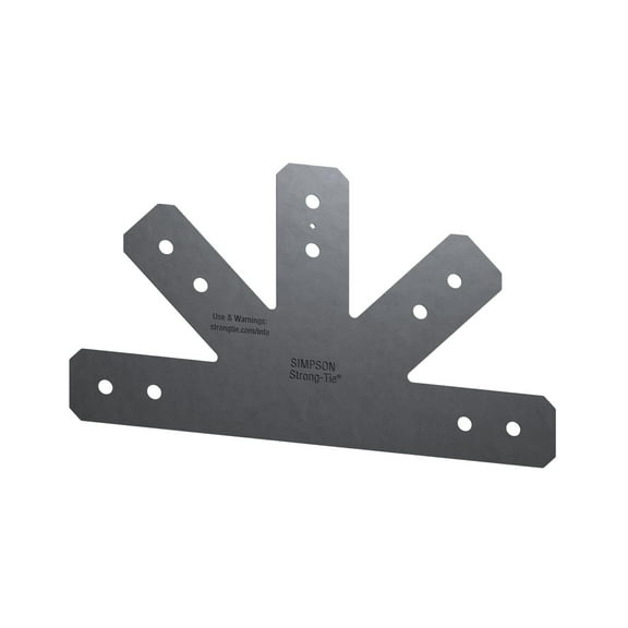 Simpson Strong-Tie APVGP1212-4 Outdoor Accents Avant Collection 12:12 Pitch, Black Powder-Coated Gable Plate for 4X