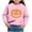 Z4-Pink, variant on BOBOGOJP Kids Crop Tops Girls Long Sleeve Tee Shirts Cute Daisy Pinted Fashion Sweatshirt Pullover Top (,4-5 Years)