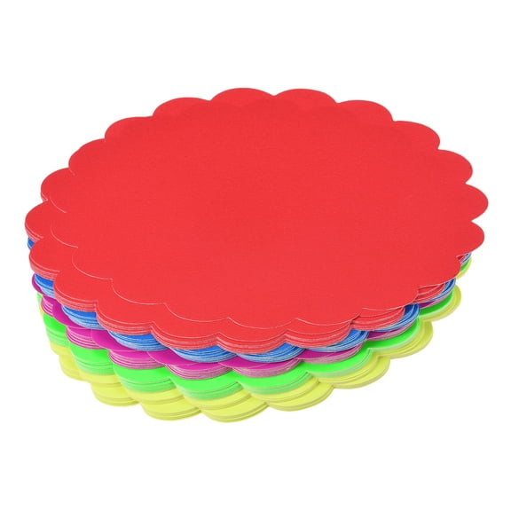 Blank Sale Signs Price Tags Fluorescent Oval Shape Pricing Labels 160x120mm 5 Colors for Retail, Pack of 50