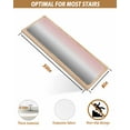 thumbnail image 5 of Ombre, Stair Treads for Wooden Steps Indoor Runner Rug Carpet, Gradient Pink and Grey 10 Pieces Peel and Stick Staircase Step Treads Covers Washable Throw Door Mats, 30"x8", 5 of 5