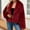 Red, variant on NTACZA Cropped Cardigans for Women Trendy Open Front Fuzzy Beige Long Sleeve Lapel Collar Thick Cardigan Womens Jacket L