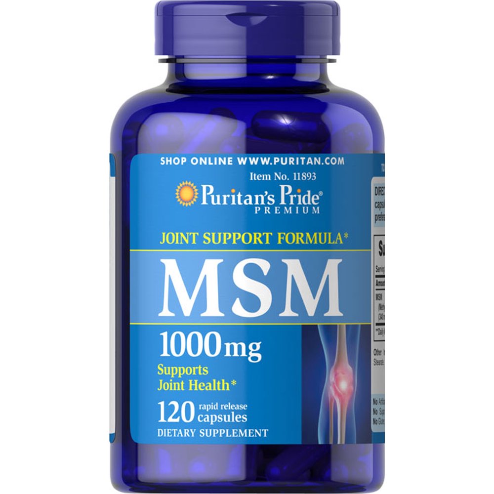 Puritan's Pride MSM 1000 mg 120 Capsules