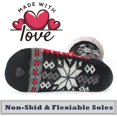 thumbnail image 3 of Women's Fuzzy Slipper Socks with Non-Slip Grippers, Cozy Fluffy Sherpa Lined, Cute Christmas Gifts 1Pairs, 3 of 5