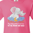 thumbnail image 4 of Inktastic My Babysitter Loves me to the Moon and Back Elephant Family Youth T-Shirt, 4 of 5