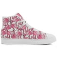 thumbnail image 4 of Aidianart Womens Flamingo High Top Shoes High Top Canvas Sneakers Size 8, 4 of 5