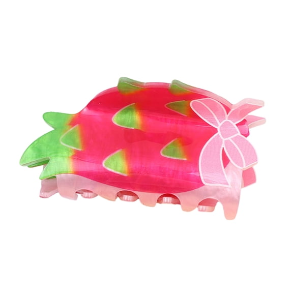 Fashion Women Acrylic Hair Claw Clip Fruit Shape Hair Holder for Everyday Wear