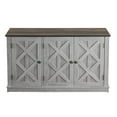 thumbnail image 5 of FESTIVO 48" Rustic Wood Finish Buffet Cabinet with 3 Doors - Ample Storage - 48" in Width Grey Natural Finish,Wood Finish, 5 of 6