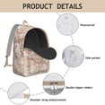 thumbnail image 4 of Ornate Paisley Pattern Backpack - Bohemian Spirit Bookbag for Her & Him, Reliable Zippers & Sturdy Material, Considerate Gift for a Classmate or Coworker, 4 of 5