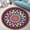 6ma1, variant on Gingerbread House Round Area Rug, sweet holiday circle carpet for kitchen or kids room, soft washable non-slip floor mat, whimsical Christmas décor accent