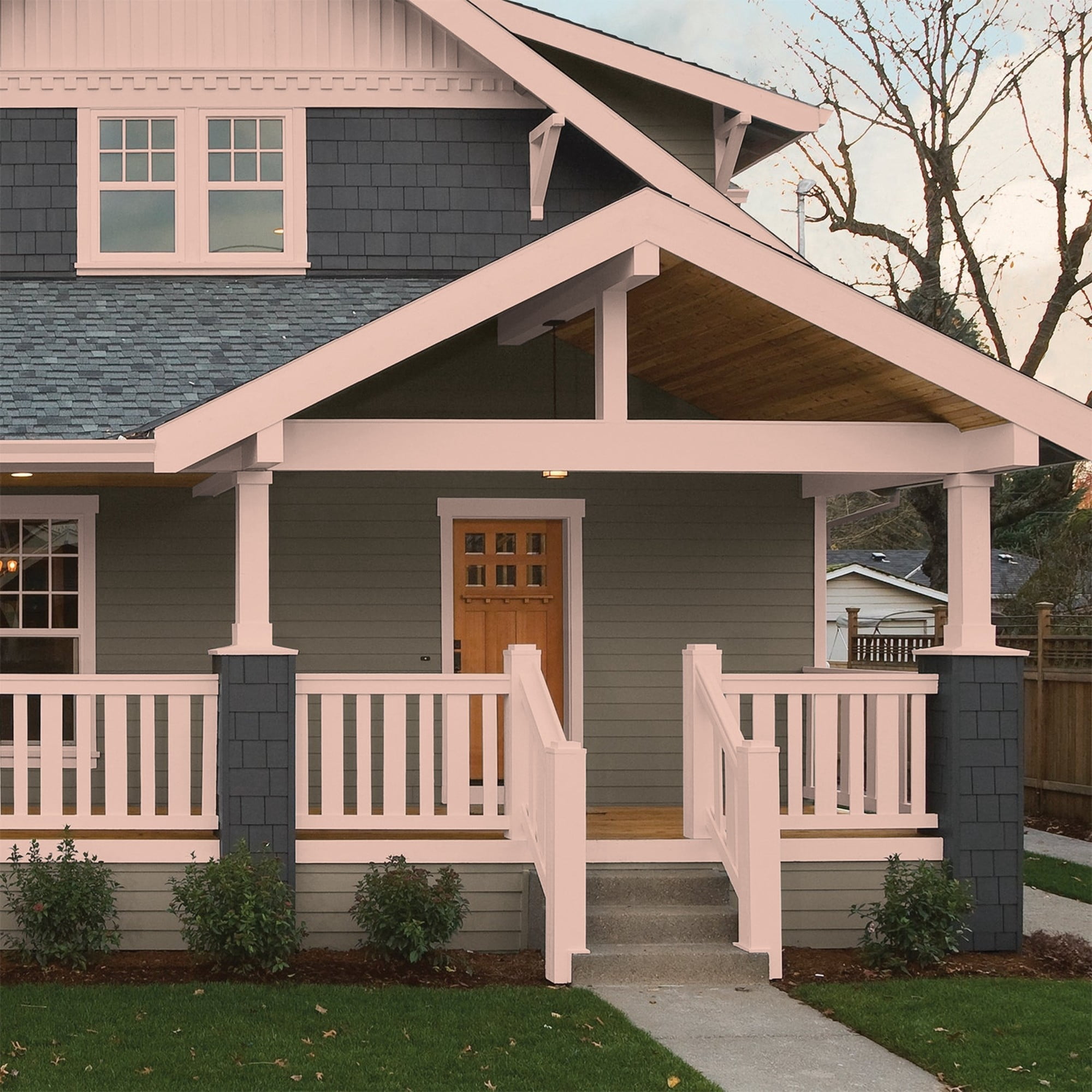 Glidden HEP Adorable / Orange Semi-Gloss Exterior Paint with Primer, 1 Quart