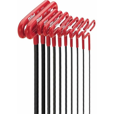 Eklind Tool 53610 Cushion Grip Hex T-Key 10-Piece Set