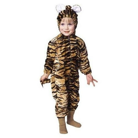 Toddler Tiger Pajama Velboa Costume