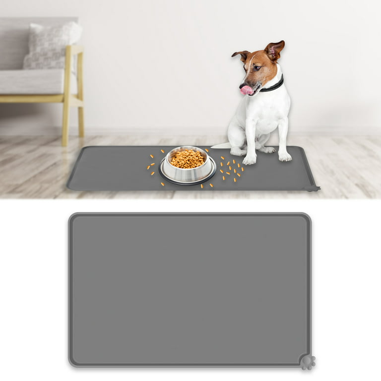 Urdogsl 24x36 Pet Feeding Mat for Dogs and Cats, Flexible Dog