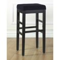thumbnail image 4 of Armen Living Sonata Tabouret de Bar Carré Sans Dossier 30 Pouces en Rouge-Noir, 4 of 10
