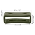 thumbnail image 2 of Uxcell Watch Band Strap Loops Silicone for 24mm Width Watch Band, Dark Green 2 Pack, 2 of 5