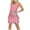 Pink, variant on Elainilye Fashion Women's 2 Piece Skirt Suit Solid Tassels Plume Casual Sleeveless Camisole And Short Skirt Set,Pink