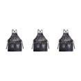 thumbnail image 3 of Maytalsory Unisex Apron For Style And Durable And Multi-purpose Affordable Kitchen Apron Black 3Set, 3 of 6