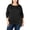 Black, variant on NY Collection Womens Side-Button Long Sleeve Pullover Sweater