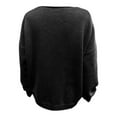 thumbnail image 2 of Ediodpoh Women Tie Front Oversized Knitted Cardigan Girls Knitwear Sweater Top Cardigan Sweaters for Women with Sleeve Open Front Black S, 2 of 3