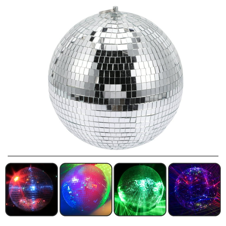 Mirror Disco Ball Silver Hanging Glitter Ball For DJ Dance Party Parties 6  SIZES