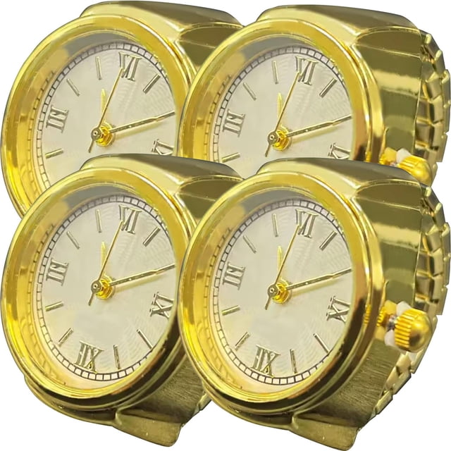 Reloj Tipo Anillo VentDepot MXRMA-004 4 Piezas Dorado