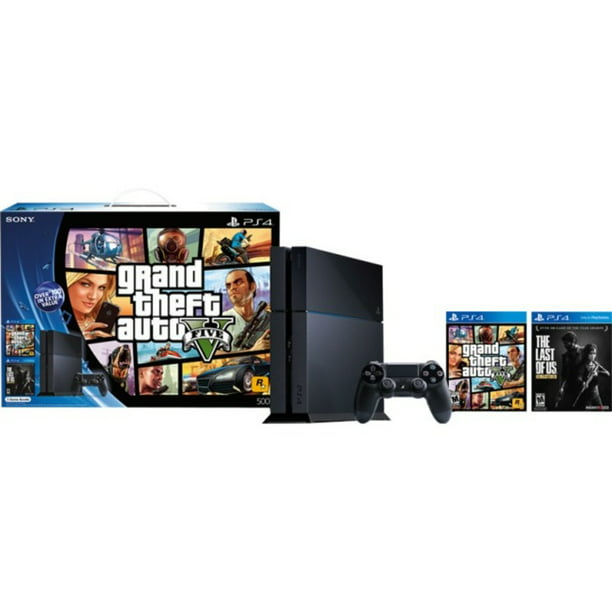 Sony PlayStation 500 GB System Grand Theft Auto Black Friday 2014 Bundle - Walmart.com