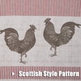 thumbnail image 3 of dinii Farmhouse Rooster Kitchen Boho Rustic Curtains Tier, Rod Pocket Panels for Living Room,Kitchen, Bathroom and Cafa, 27''''W x 24'''' L, 2 Panels,Red, 3 of 5