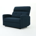 thumbnail image 5 of Llinc Store 2 Seater Recliner Sofa, Reclining Loveseat with Nail Tufted Design, Double Home Theater Seating for Living Room, RV Couch, Navy Blue, 5 of 9