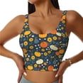 thumbnail image 2 of Lsque Pumpkins And Sunflowers2 Printed Women'S Sports Bra, Compression, Moisture Wicking, High-Impact Sports Bra For Women,Supportive sports bra-X-Large, 2 of 9