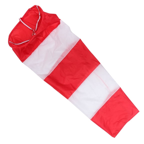 WRISTBIQUE Red Nylon Outdoor Windsock with Reflective Strap, Lightweight Wind Indicator for Weather and Outdoor Activities