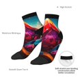 thumbnail image 6 of Fuzoiu Colorful Stone World Print Adult Socks, Crew Moisture-wicking Socks, Unisex Cushion Crew Socks,Casual Sports Ankle Socks, 6 of 7