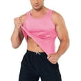 thumbnail image 2 of Aayomet Débardeur Homme Printemps et Été Décontracté Sans Manches Col Rond Imprimé Style Raglan (Rose, m), 2 of 4