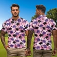 thumbnail image 5 of Binienty Palm Tree Matching Golf Shirts for Couples Fashion Athletic T-Shirts Tennis Outfits Funny Golf Shirt for Men Women Daily Wear ,Short Sleeve Quarter Zip Pullover, 5 of 7